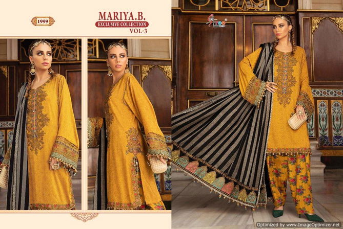 Shree Mariya B Exclusive Collection 3 Festive Wear Georgette Pakistani Salwar Kameez Collection